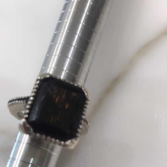 BEAUTIFUL Faceted Smoky Quartz Sterling Ring—Excl. - Picture 8 of 15